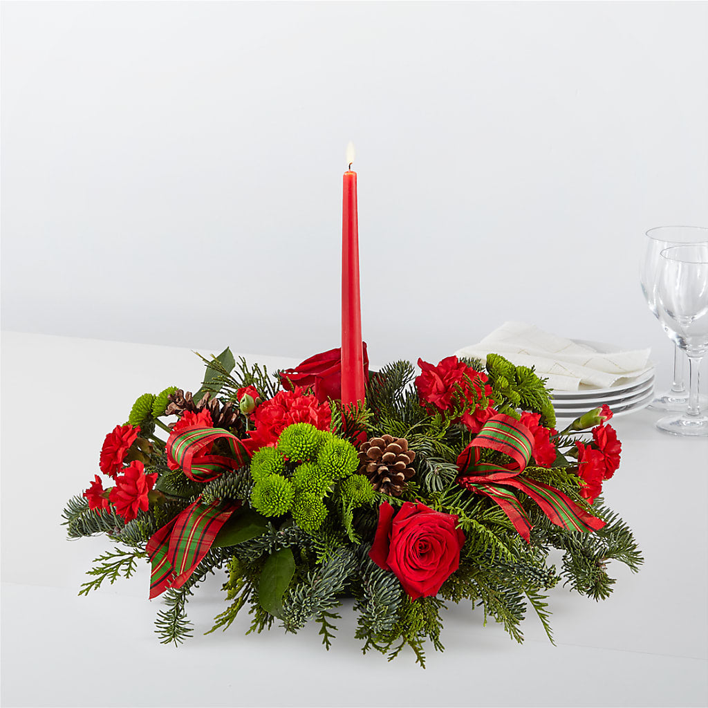 By the Candlelight Centerpiece – Upscale Flowers, Clayton NJ
