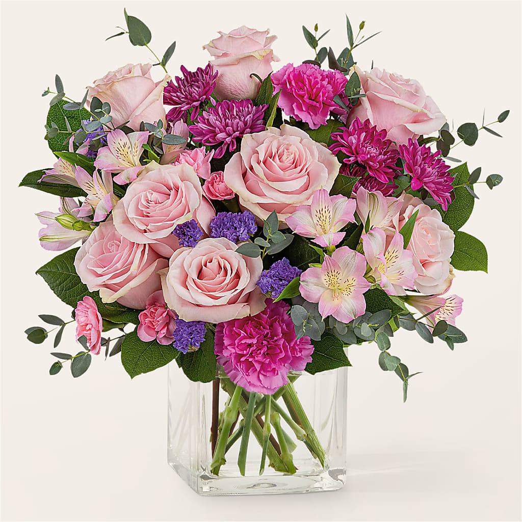 Rosy Radiance Bouquet – Upscale Flowers, Clayton NJ