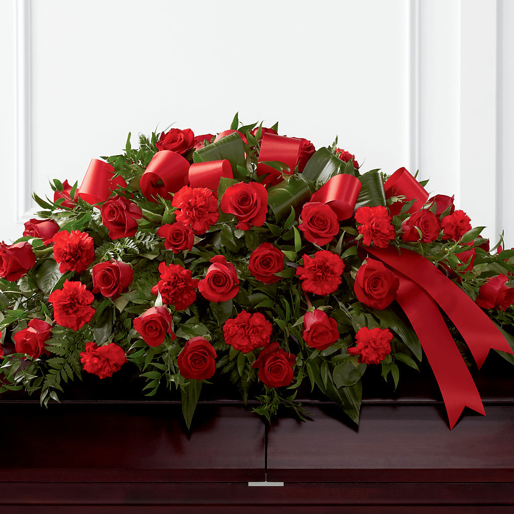 Tribute of Life Casket Spray – Upscale Flowers, Clayton NJ