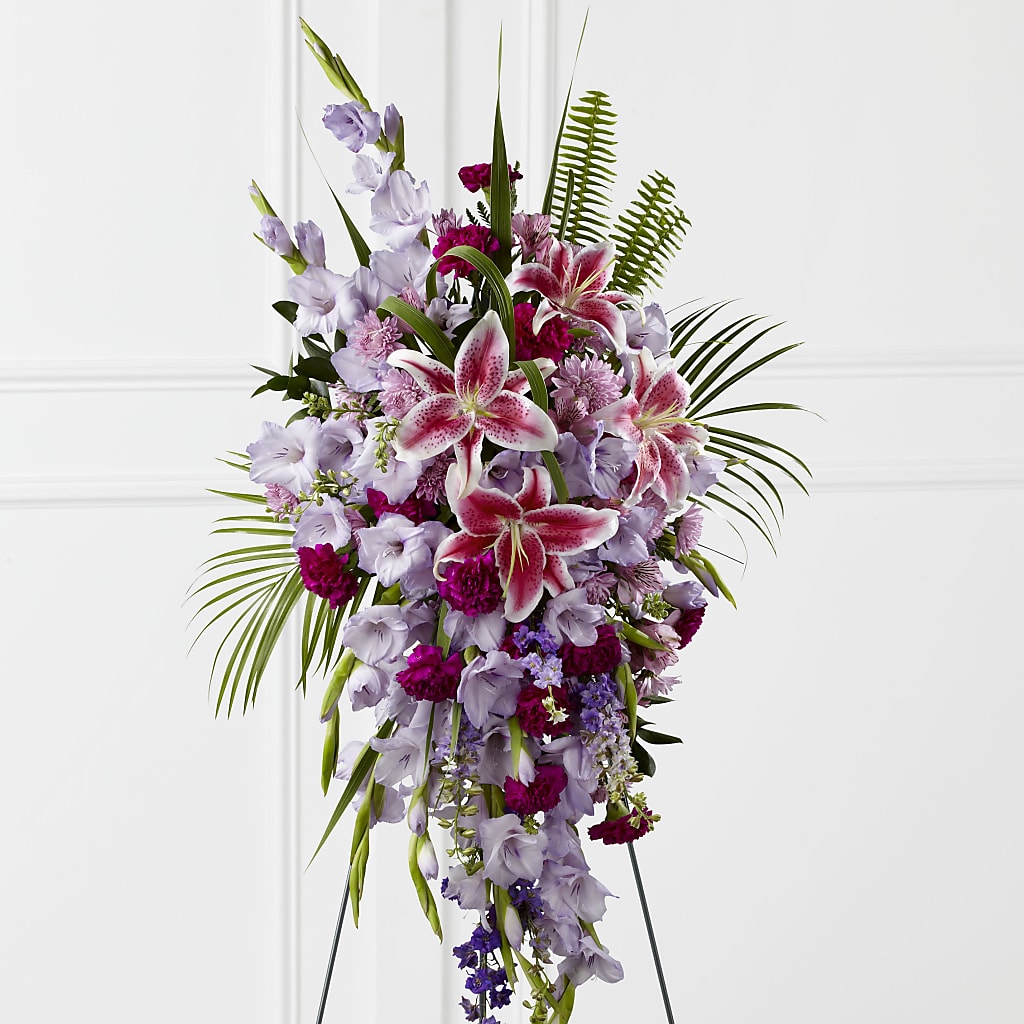 Tender Touch Standing Spray – Upscale Flowers, Clayton NJ
