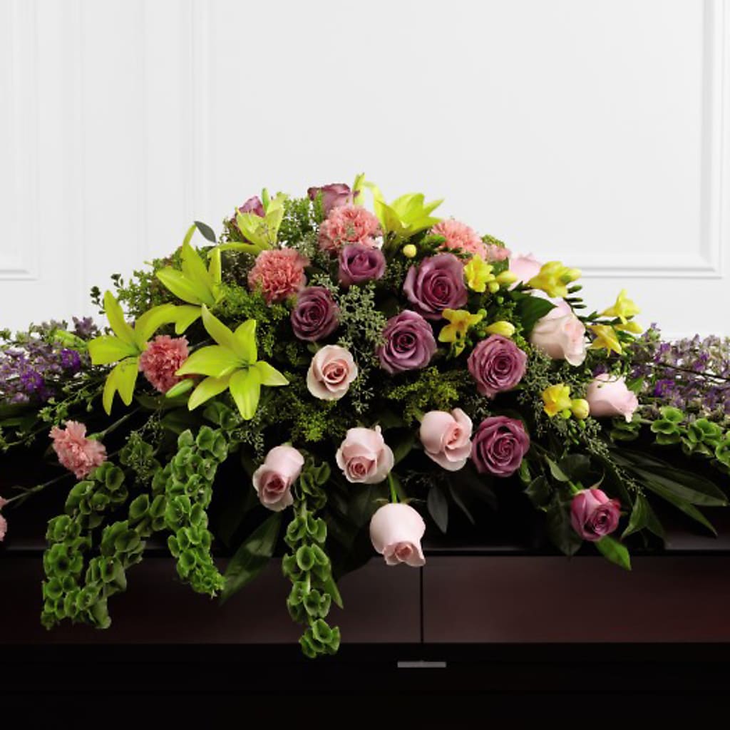 Forever Beloved Casket Spray – Upscale Flowers, Clayton NJ