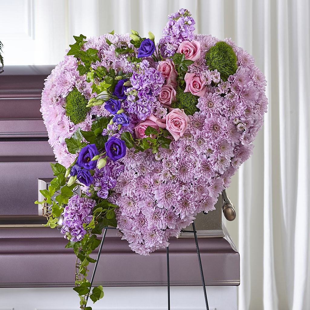 Treasured Love Standing Heart – Upscale Flowers, Clayton NJ