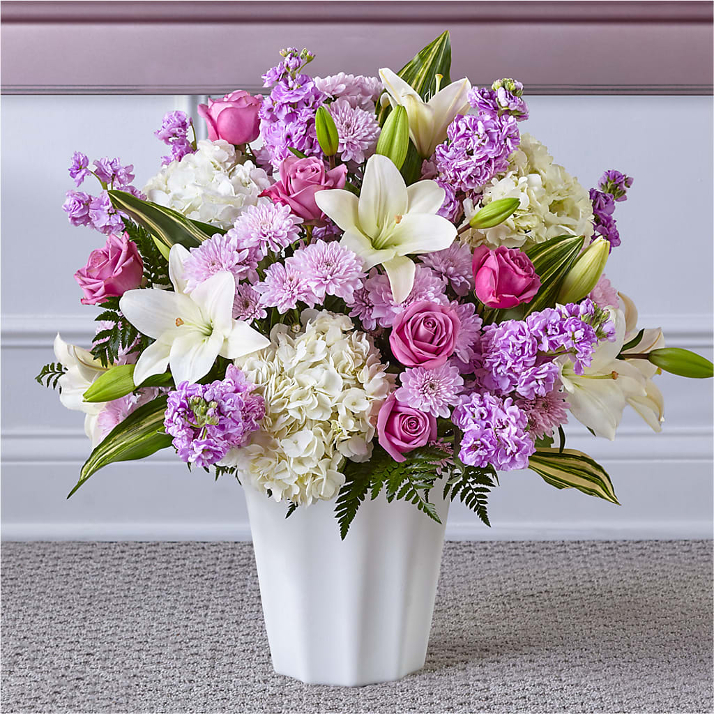 Heaven Sent Floor Basket – Upscale Flowers, Clayton NJ