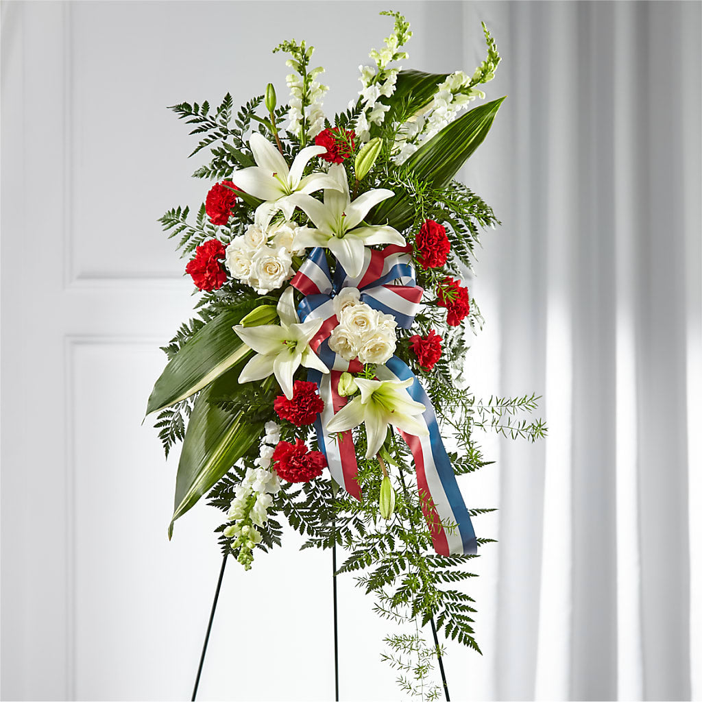Stars of Life Standing Spray – Upscale Flowers, Clayton NJ