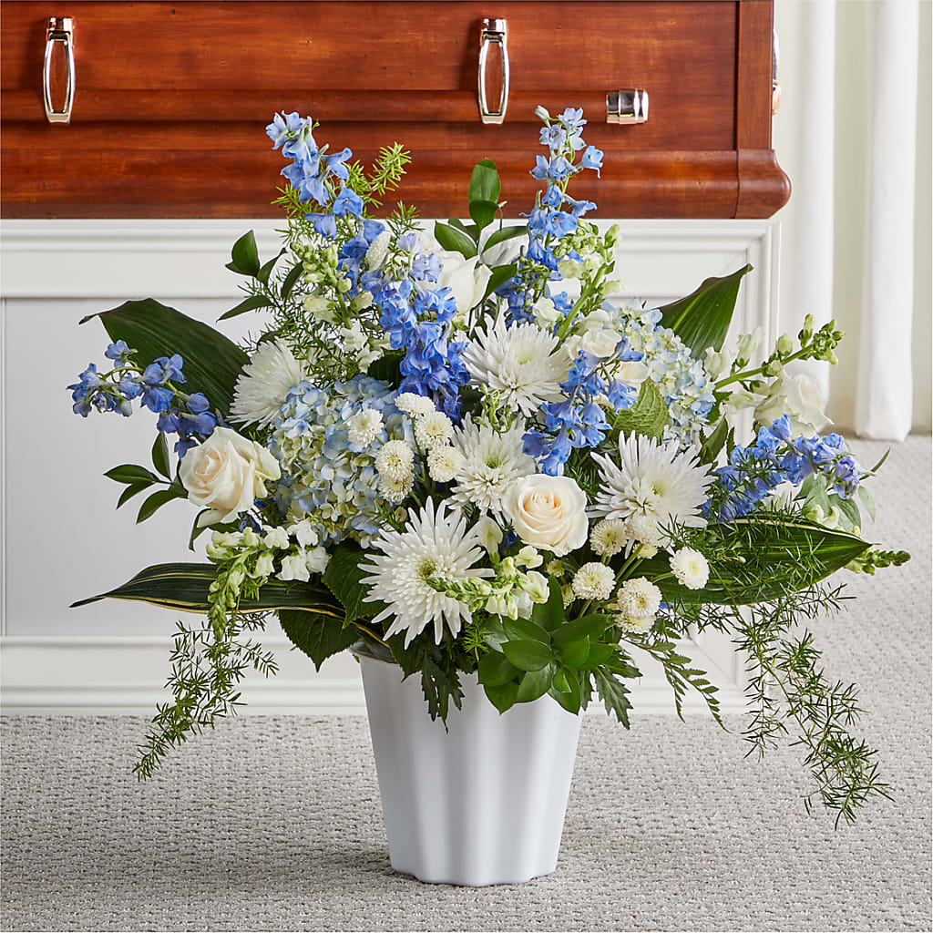 Everlasting Memories Floor Basket – Upscale Flowers, Clayton NJ