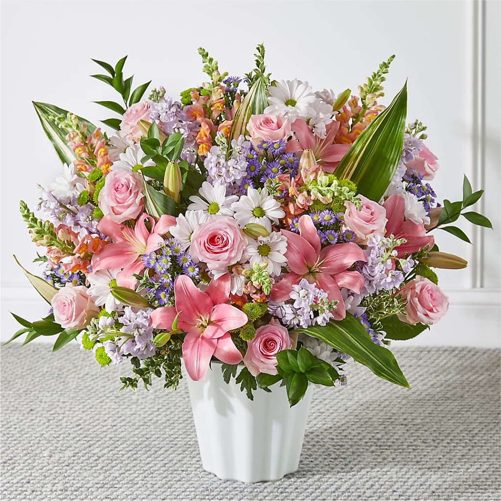 Abundant Compassion Floor Basket – Upscale Flowers, Clayton NJ