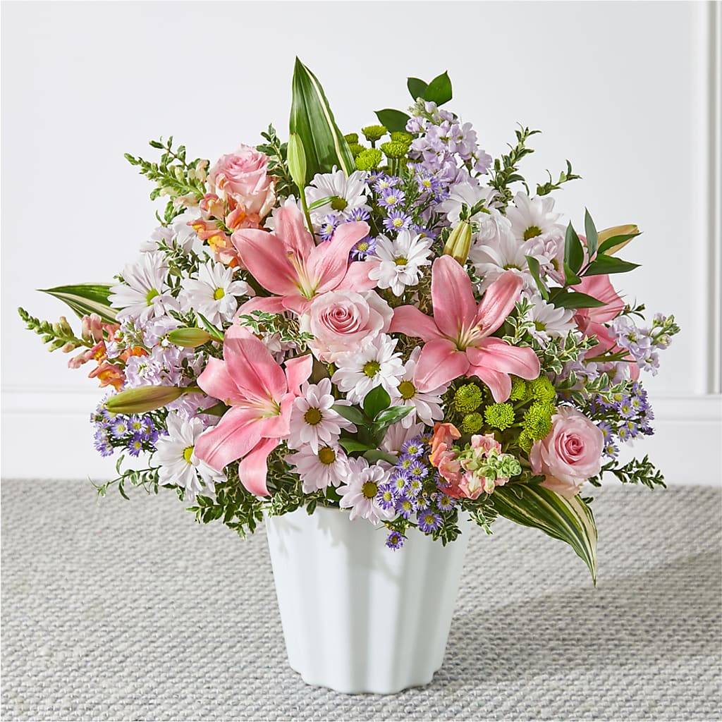 Abundant Compassion Floor Basket – Upscale Flowers, Clayton NJ