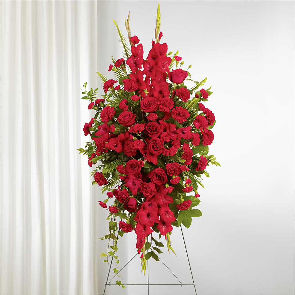 From the Heart Standing Spray – Upscale Flowers, Clayton NJ