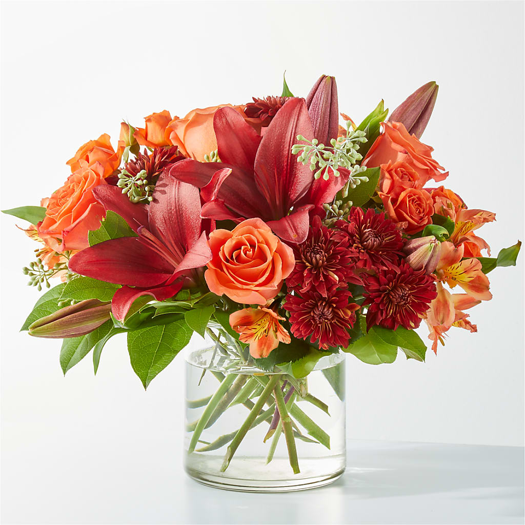 Crimson Leaves Bouquet – Upscale Flowers, Clayton NJ