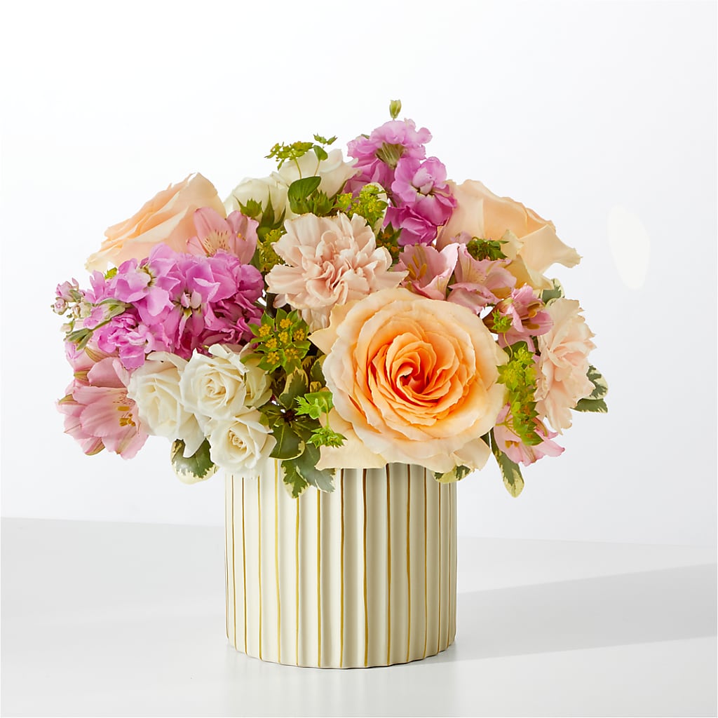 Paradise Bouquet with Ivory Vase – Upscale Flowers, Clayton NJ