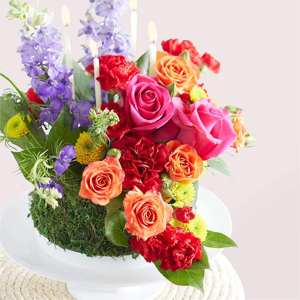 Best Year Yet Floral Cake – Upscale Flowers, Clayton NJ