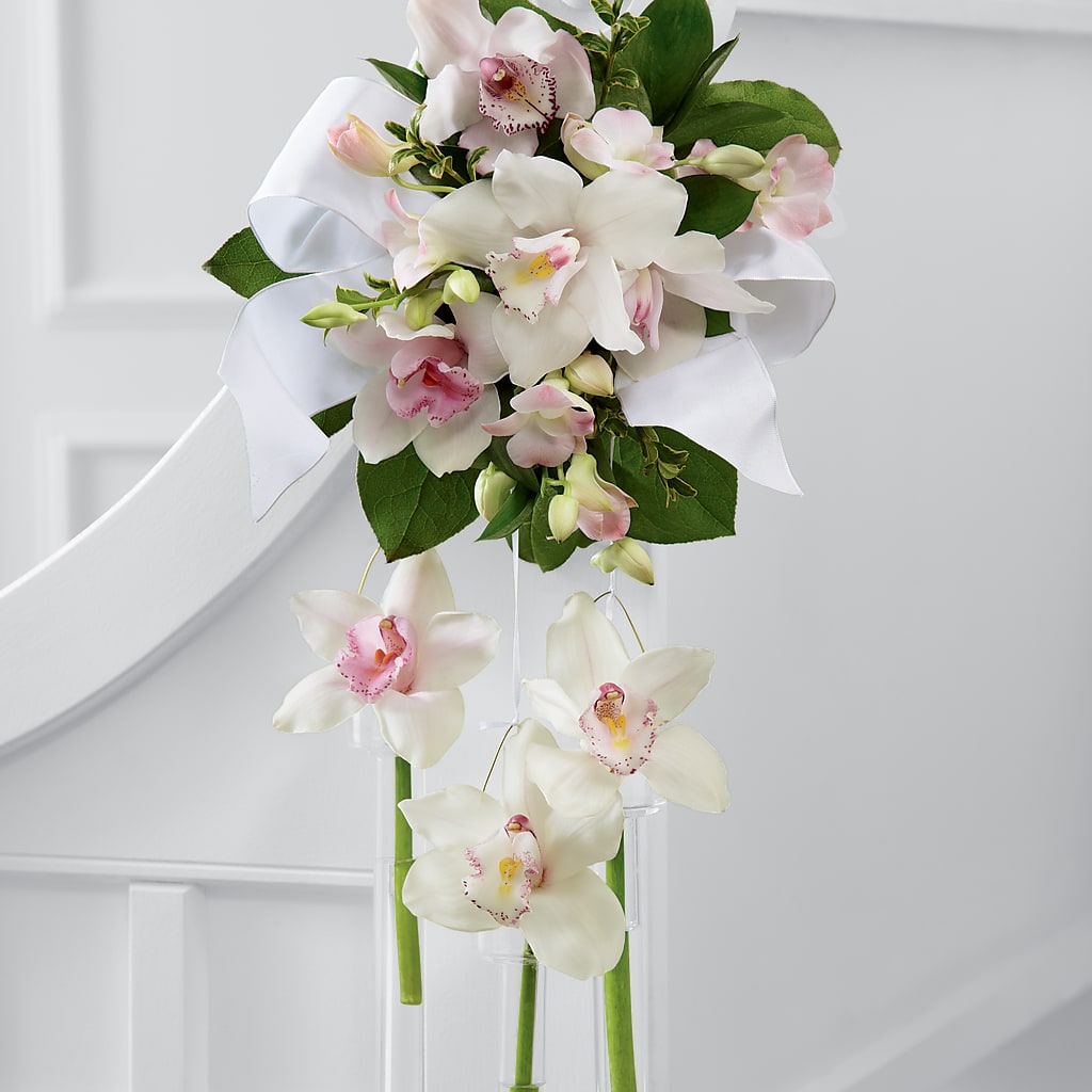 Perfect Entrance Pew Arrangement – Upscale Flowers, Clayton NJ