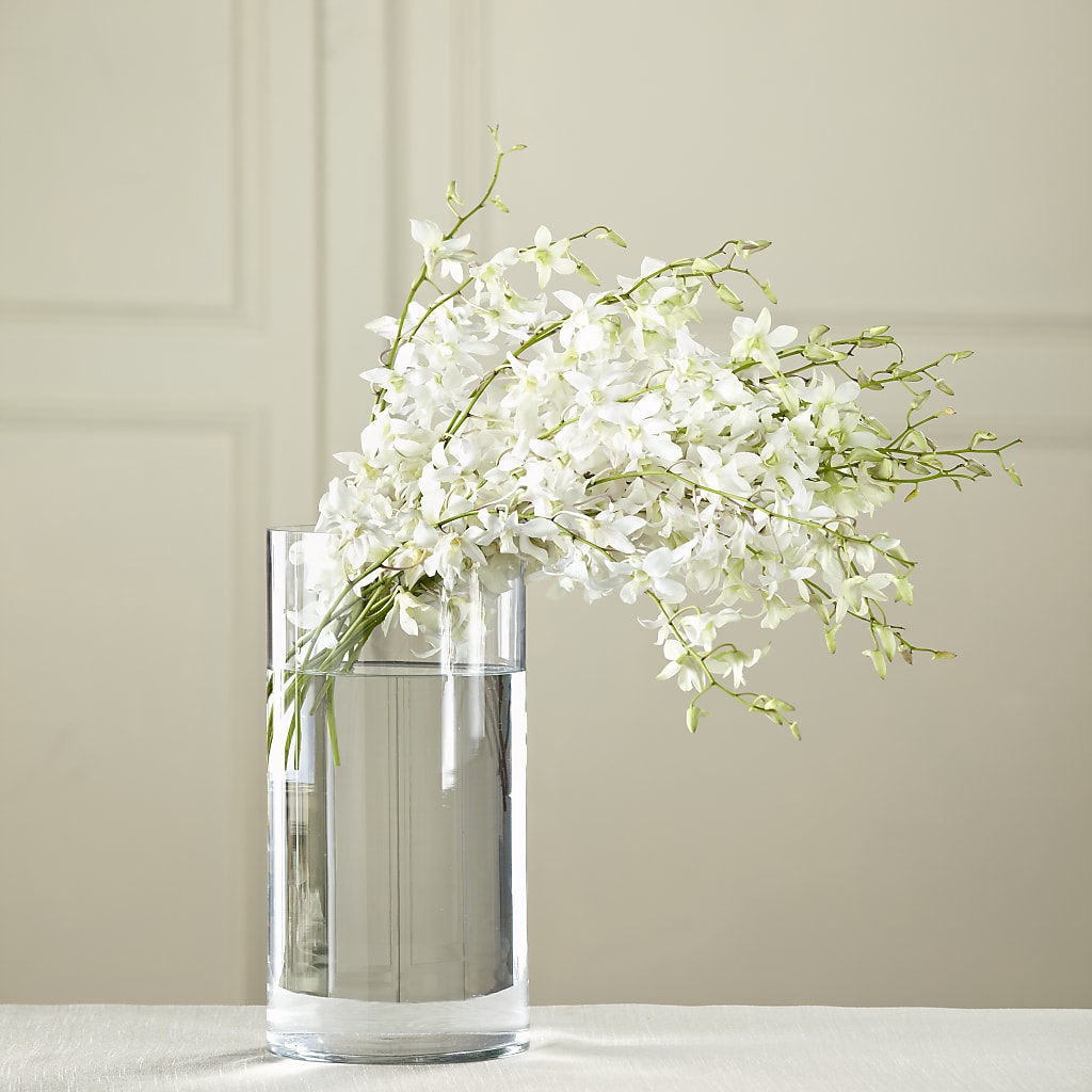White Dendrobium Bouquet – Upscale Flowers, Clayton NJ