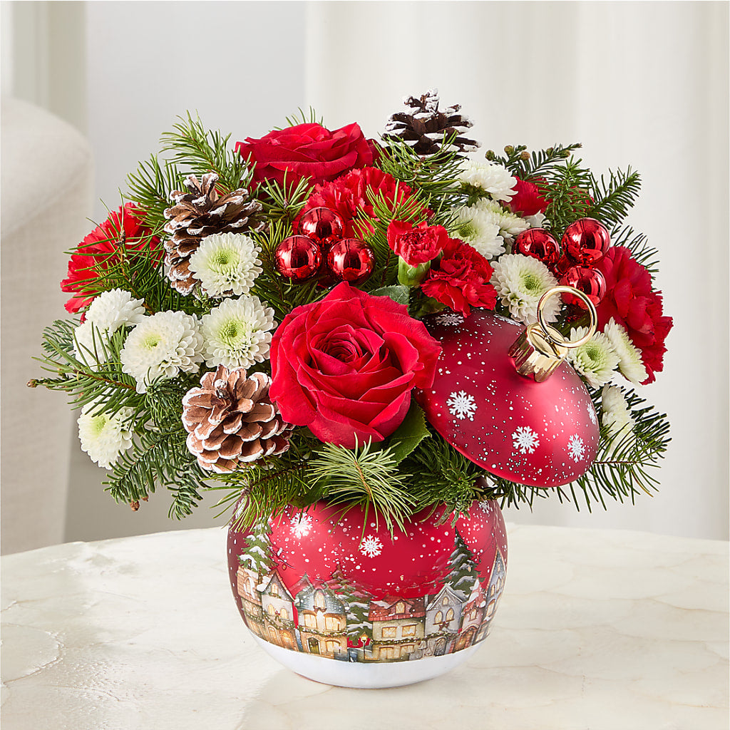 Christmas Carols Ornament –  Upscale Flowers, Clayton NJ
