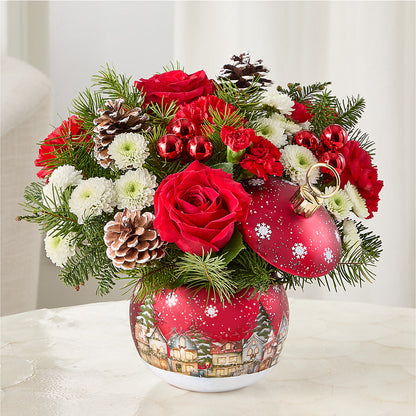 Christmas Carols Ornament –  Upscale Flowers, Clayton NJ