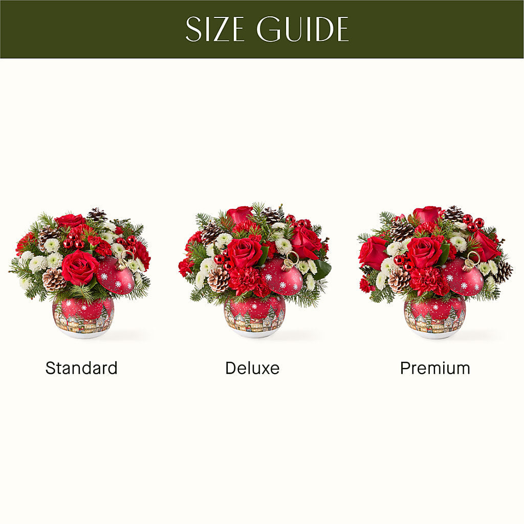 Christmas Carols Ornament –  Upscale Flowers, Clayton NJ