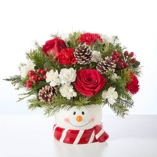 Jolly Snowman Bouquet –  Upscale Flowers, Clayton NJ