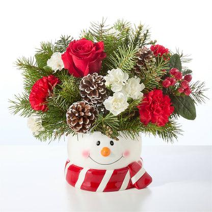 Jolly Snowman Bouquet –  Upscale Flowers, Clayton NJ