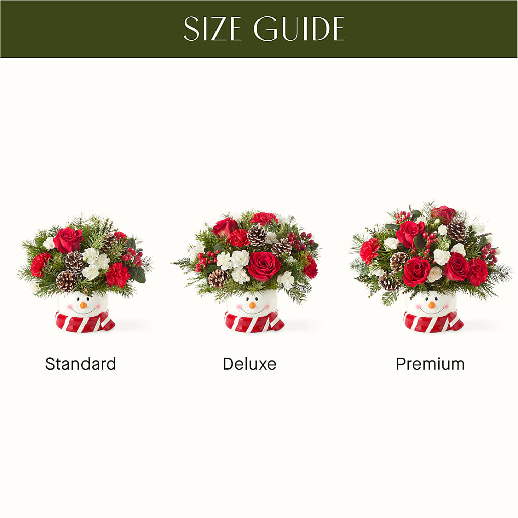Jolly Snowman Bouquet –  Upscale Flowers, Clayton NJ