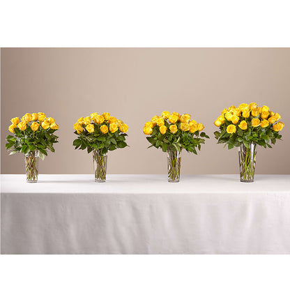 Long Stem Yellow Rose Bouquet –  Upscale Flowers, Clayton NJ