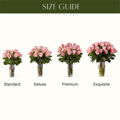 Long Stem Pink Rose Bouquet –  Upscale Flowers, Clayton NJ
