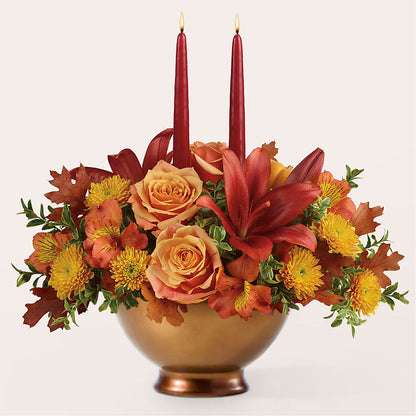 Harvest Table Centerpiece –  Upscale Flowers, Clayton NJ