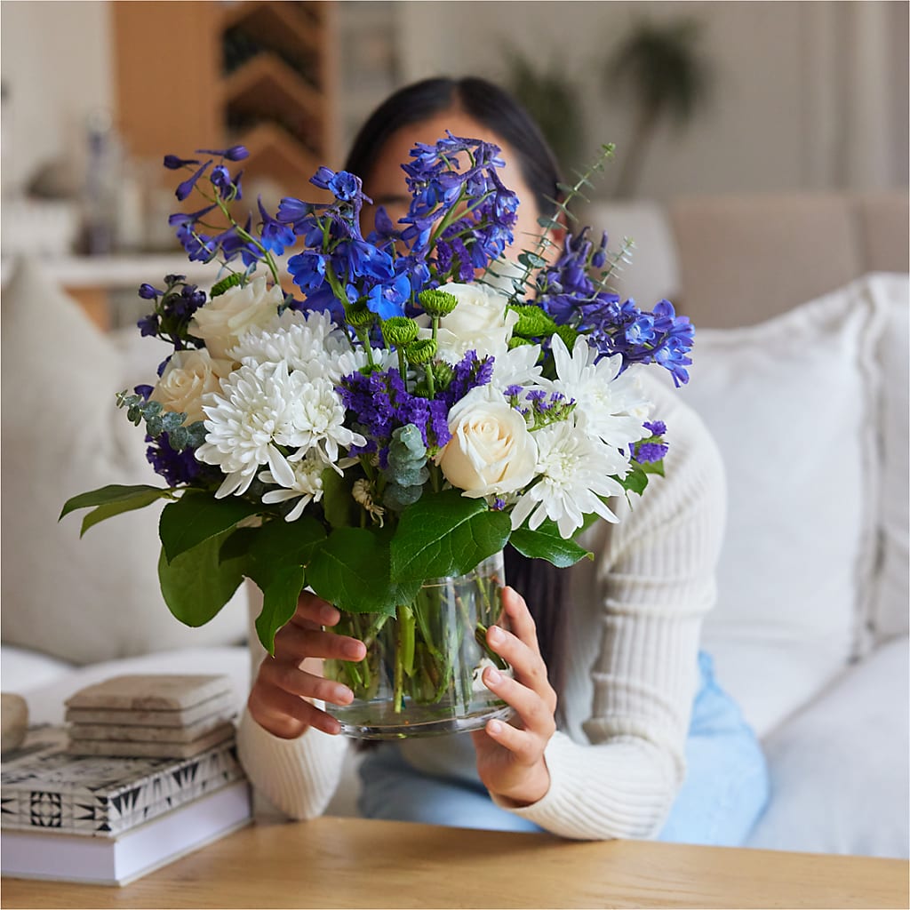 Cerulean Waves Bouquet –  Upscale Flowers, Clayton NJ