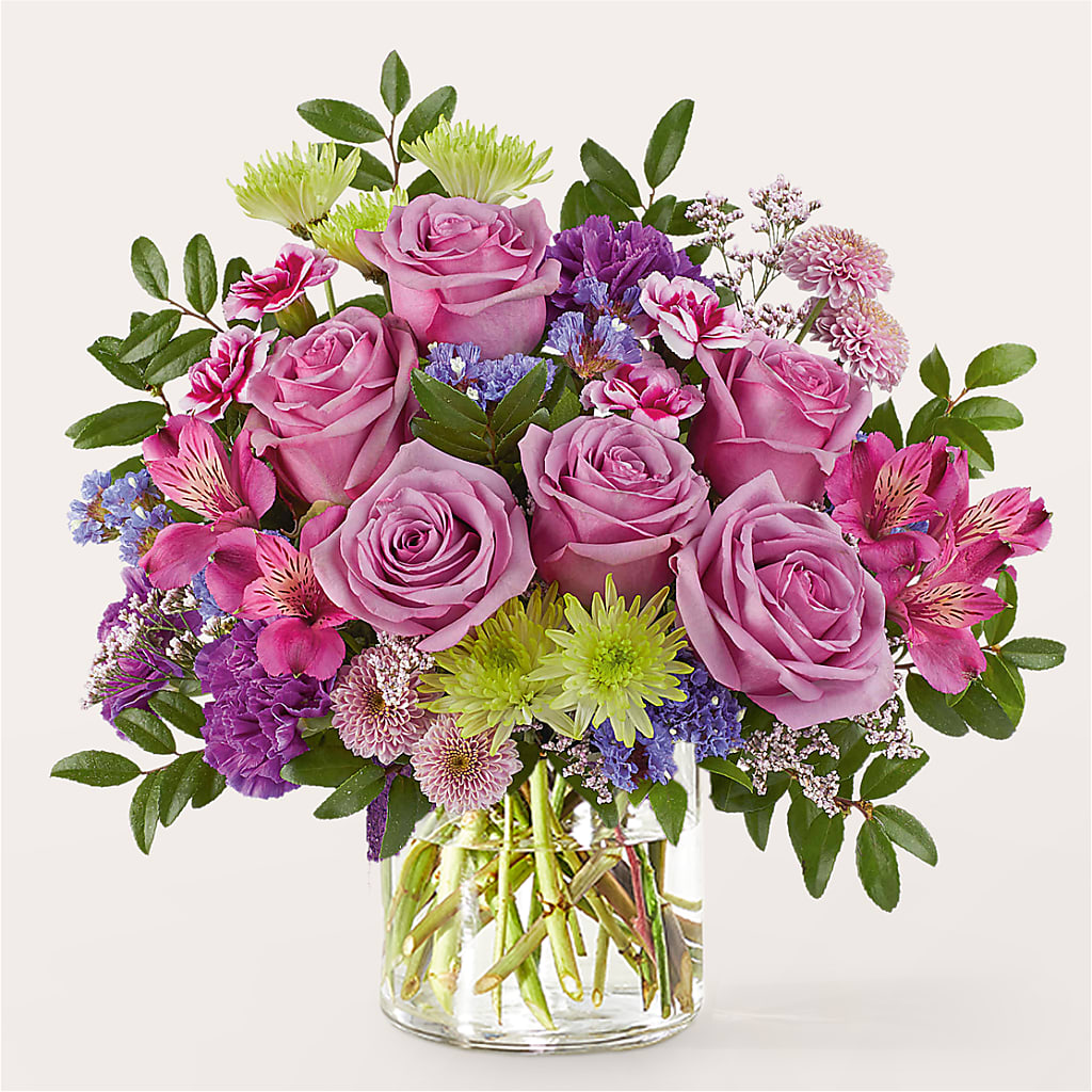 Glass Half Full Bouquet –  Upscale Flowers, Clayton NJ