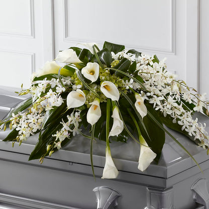 Angel Wings Casket Spray –  Upscale Flowers, Clayton NJ
