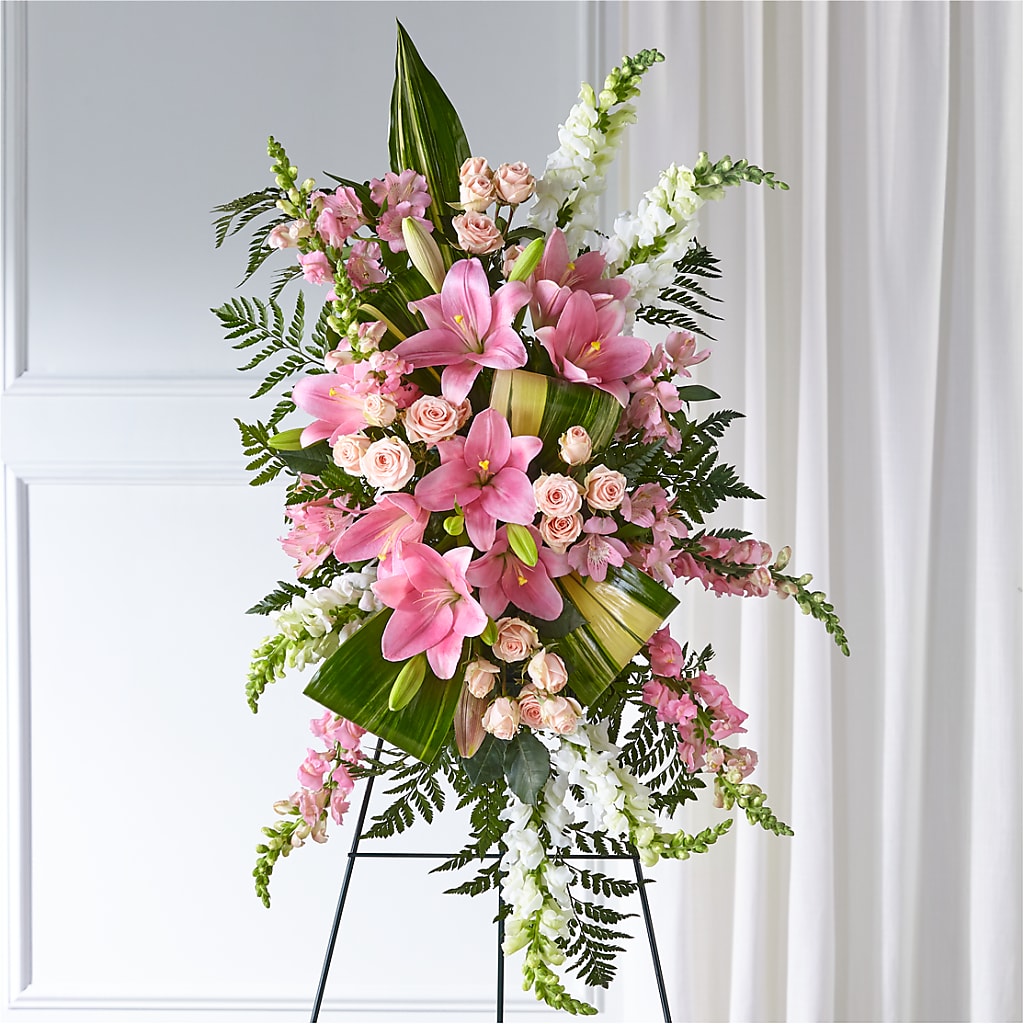 Elegant Embrace Standing Spray –  Upscale Flowers, Clayton NJ