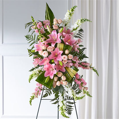 Elegant Embrace Standing Spray –  Upscale Flowers, Clayton NJ