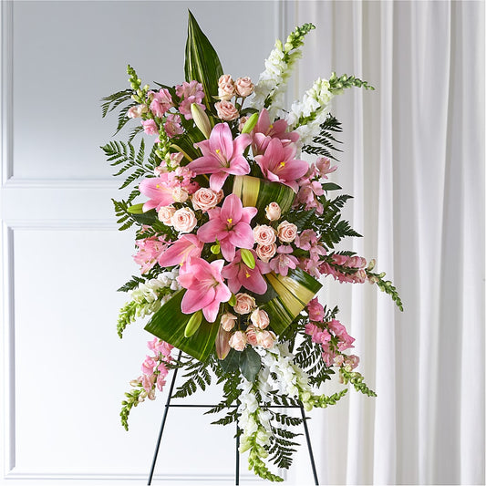 Elegant Embrace Standing Spray –  Upscale Flowers, Clayton NJ