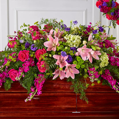 Radiant Tribute Casket Spray –  Upscale Flowers, Clayton NJ