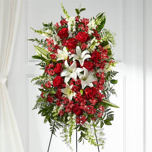 Everlasting Memory Standing Spray –  Upscale Flowers, Clayton NJ