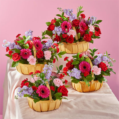 Pink Picnic Basket –  Upscale Flowers, Clayton NJ