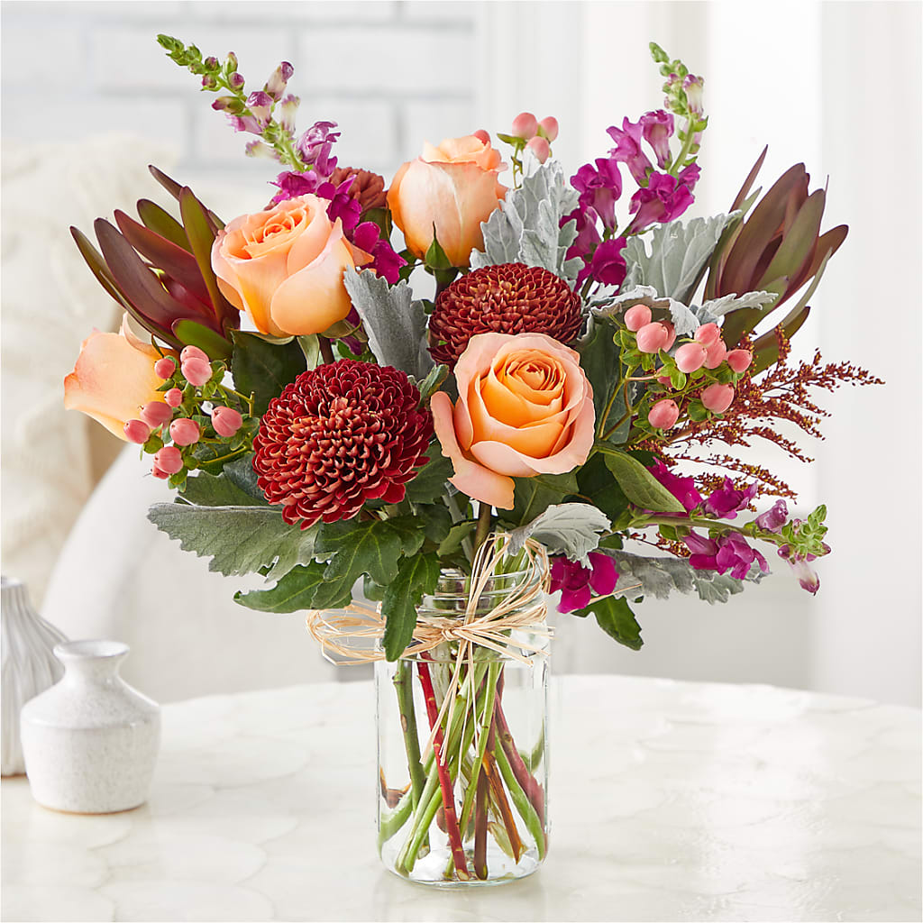 Moody Hues Bouquet –  Upscale Flowers, Clayton NJ