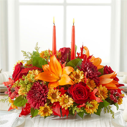 Autumn's Embrace Centerpiece –  Upscale Flowers, Clayton NJ
