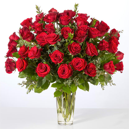 Forever Yours Fifty Stem Red Rose Bouquet –  Upscale Flowers, Clayton NJ